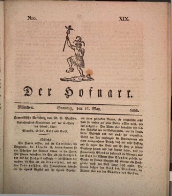 Der Hofnarr Sonntag 17. Mai 1835