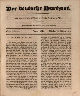 Der deutsche Horizont Dienstag 11. Oktober 1831