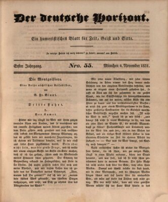 Der deutsche Horizont Freitag 4. November 1831