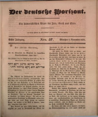 Der deutsche Horizont Dienstag 8. November 1831