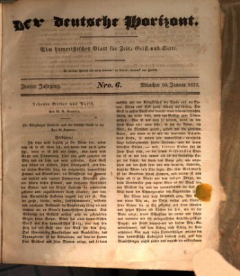 Der deutsche Horizont Dienstag 10. Januar 1832