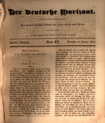 Der deutsche Horizont Donnerstag 19. Januar 1832