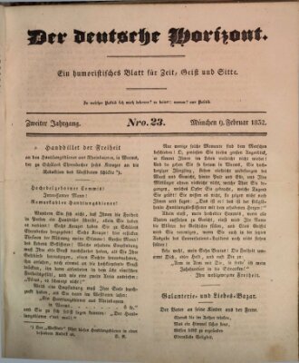 Der deutsche Horizont Donnerstag 9. Februar 1832