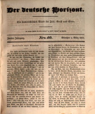 Der deutsche Horizont Freitag 9. März 1832