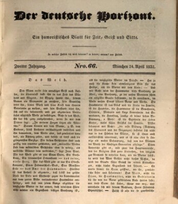 Der deutsche Horizont Dienstag 24. April 1832