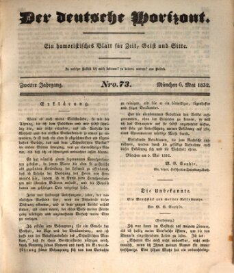 Der deutsche Horizont Sonntag 6. Mai 1832