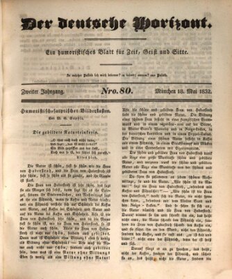 Der deutsche Horizont Freitag 18. Mai 1832