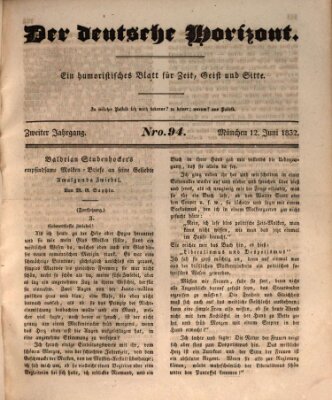 Der deutsche Horizont Dienstag 12. Juni 1832