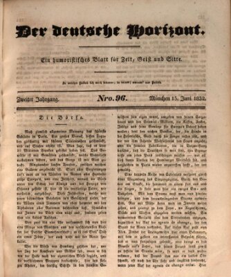 Der deutsche Horizont Freitag 15. Juni 1832