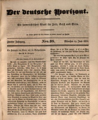 Der deutsche Horizont Dienstag 19. Juni 1832