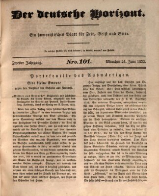 Der deutsche Horizont Sonntag 24. Juni 1832