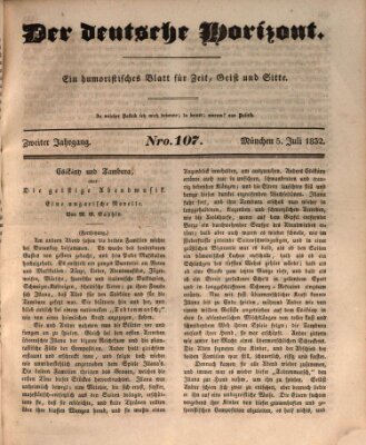 Der deutsche Horizont Donnerstag 5. Juli 1832