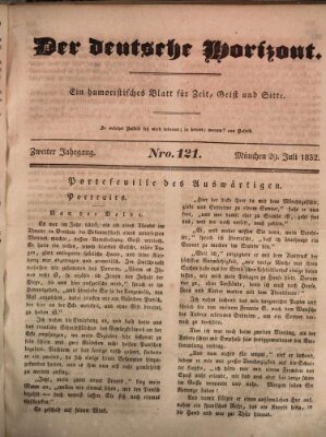 Der deutsche Horizont Sonntag 29. Juli 1832