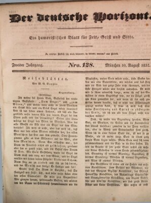 Der deutsche Horizont Freitag 10. August 1832