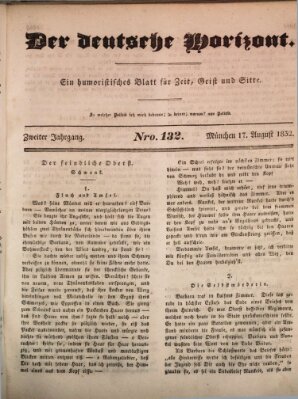 Der deutsche Horizont Freitag 17. August 1832