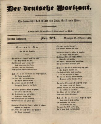 Der deutsche Horizont Donnerstag 25. Oktober 1832