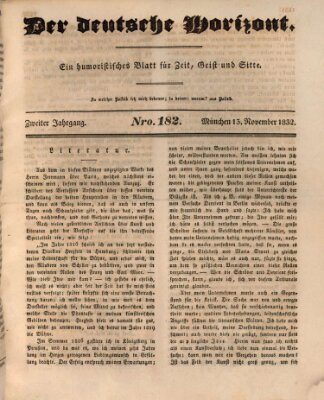 Der deutsche Horizont Dienstag 13. November 1832