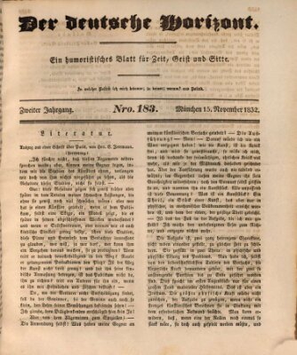 Der deutsche Horizont Donnerstag 15. November 1832