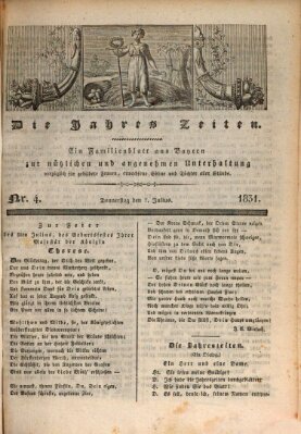 Die Jahreszeiten Donnerstag 7. Juli 1831