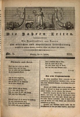 Die Jahreszeiten Sonntag 10. Juli 1831