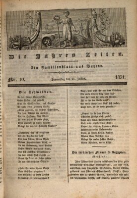 Die Jahreszeiten Donnerstag 21. Juli 1831