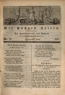 Die Jahreszeiten Dienstag 26. Juli 1831