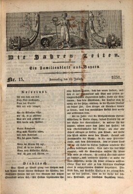 Die Jahreszeiten Donnerstag 28. Juli 1831