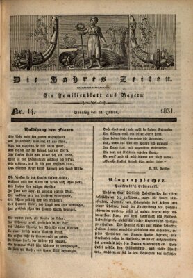 Die Jahreszeiten Sonntag 31. Juli 1831