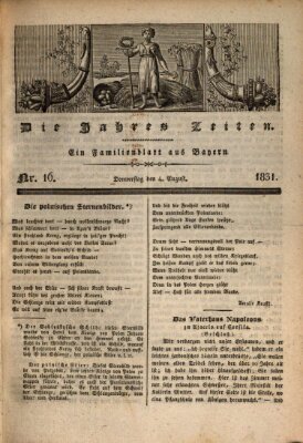 Die Jahreszeiten Donnerstag 4. August 1831