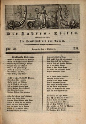 Die Jahreszeiten Donnerstag 1. September 1831