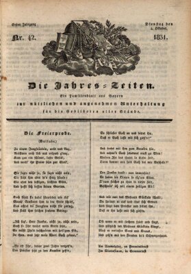 Die Jahreszeiten Dienstag 4. Oktober 1831