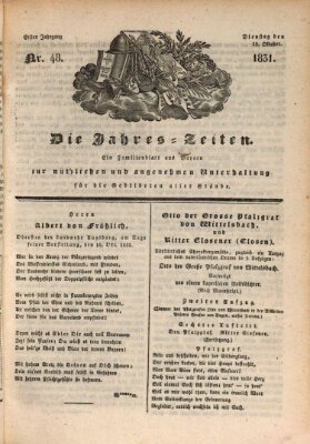 Die Jahreszeiten Dienstag 18. Oktober 1831