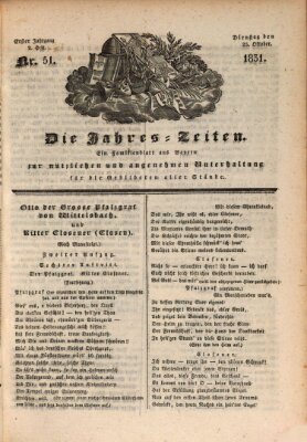 Die Jahreszeiten Sonntag 23. Oktober 1831