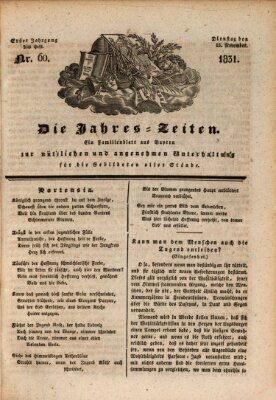 Die Jahreszeiten Dienstag 15. November 1831