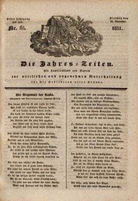 Die Jahreszeiten Dienstag 22. November 1831