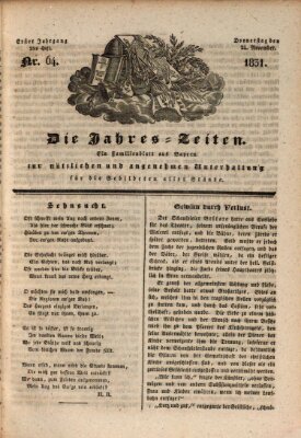 Die Jahreszeiten Donnerstag 24. November 1831