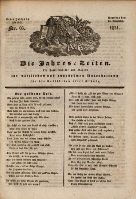 Die Jahreszeiten Samstag 26. November 1831