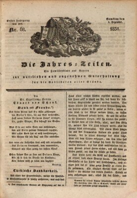 Die Jahreszeiten Samstag 3. Dezember 1831