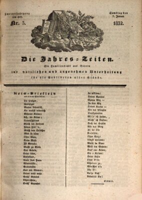 Die Jahreszeiten Samstag 7. Januar 1832