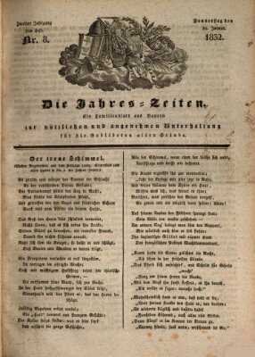 Die Jahreszeiten Donnerstag 19. Januar 1832