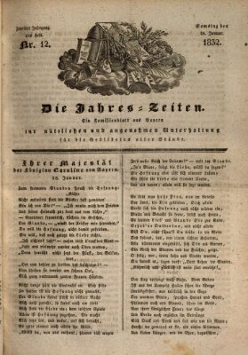 Die Jahreszeiten Samstag 28. Januar 1832