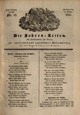 Die Jahreszeiten Dienstag 14. Februar 1832