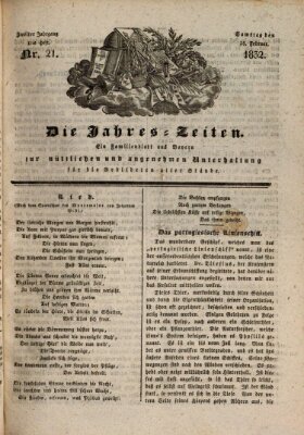 Die Jahreszeiten Samstag 18. Februar 1832