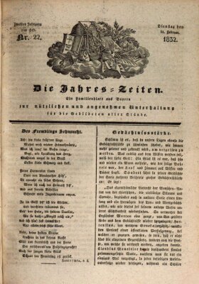 Die Jahreszeiten Dienstag 21. Februar 1832