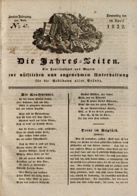 Die Jahreszeiten Donnerstag 19. April 1832