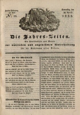 Die Jahreszeiten Donnerstag 26. April 1832