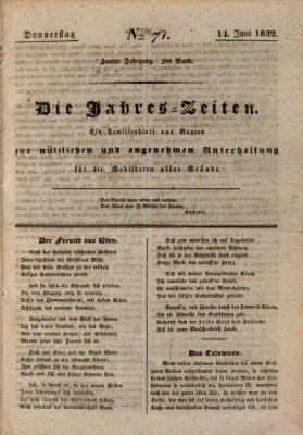 Die Jahreszeiten Donnerstag 14. Juni 1832