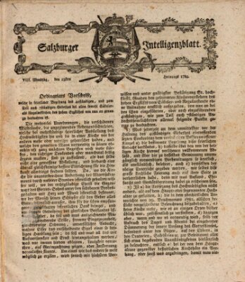 Salzburger Intelligenzblatt Montag 23. Februar 1784