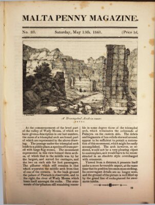 Malta penny magazine Samstag 15. Mai 1841