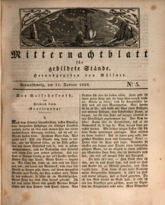 Mitternachtblatt für gebildete Stände Mittwoch 11. Januar 1826